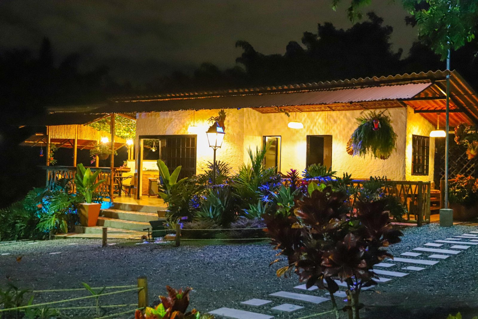 Vista Nocturna Cabaña